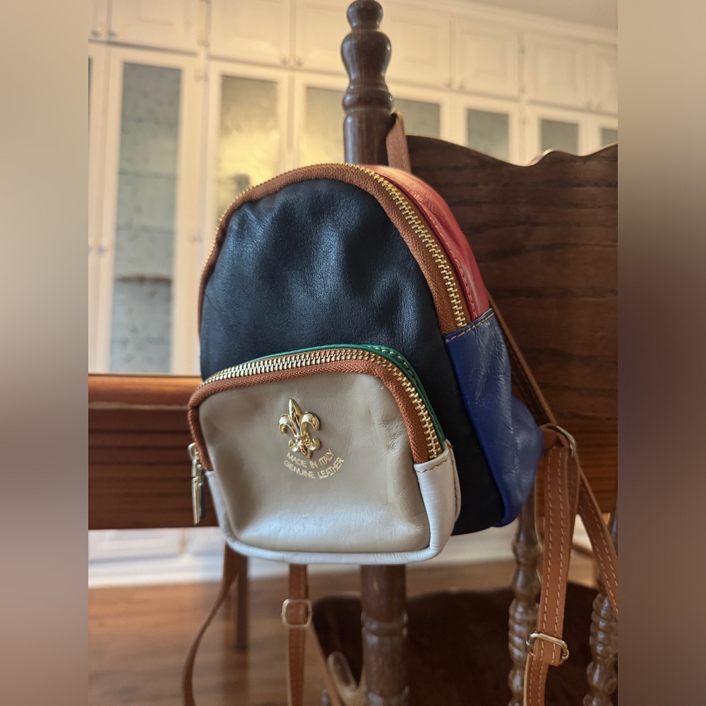 Italian Artisan Alessia Womens Luxury Lightweight Leather Backpack Made In Italy